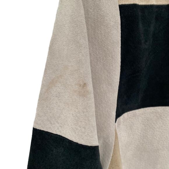 Vintage Suede Patchwork Karen Arnold Boho Zip Up Fitted Jacket size medium - Picture 5 of 7